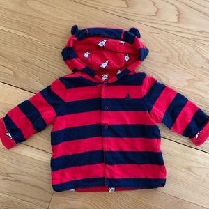 Baby Gap Reversible Stripe Hoodie Sweatshirt